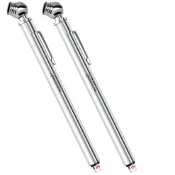 Cheapest ???? Pencil Tire Pressure Gauge (10-75PSI) Stainless Steel Body And Metal Made Nozzle 3 Measurements For Vehicles (2 Pack) ????