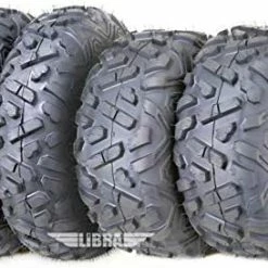 Coupon ???? Set 4 WANDA ATV/UTV Tires 25x8-12 Front & 25x10-12 Rear /6PR Bighorn Style 10375/10376 ???? -Wagner Shop 41xEtvCV14L. AC