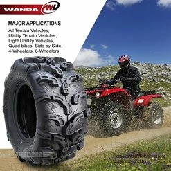 Coupon ???? Set Of 4 New Premium WANDA ATV/UTV Tires 25x8-12 Front & 25x11-10 Rear /6PR P375 Super Lug Mud ???? -Wagner Shop 510at6ClcgL