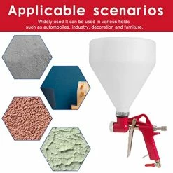 Cheap ❤️ Drywall Texture Sprayer,Air Texture Gun 1.5 Gallon With 3 Nozzle (4.0mm/6.0mm/8.0mm) For Orange Peel Knockdown (Red) ???? -Wagner Shop 511ZFMMrUCL