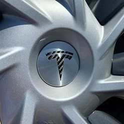 Coupon ???? Wheel Decals For Tesla, Uberturbine/Arachnid/Cyberstream, 5-pc Set (Gloss Red) ⭐ -Wagner Shop 513UCiHMUQL. AC