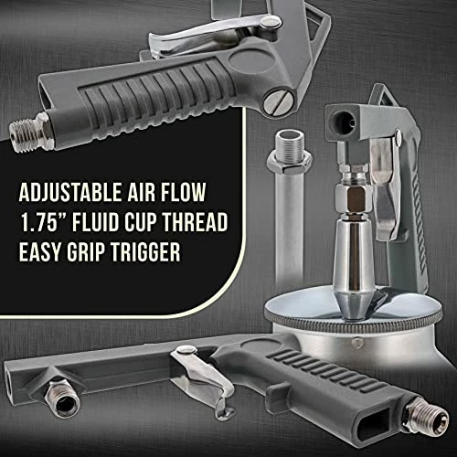 Buy ???? TCP Global Air Undercoating Spray Gun With Suction Feed Cup - Apply Sprayable Truck Bed Liner ???? Coating, Rubberized Undercoat, Rust Proofing, Chip Guard Paint - Pneumatic Automotive Application Sprayer ???? 5 Buy ???? TCP Global Air Undercoating Spray Gun With Suction Feed Cup - Apply Sprayable Truck Bed Liner ???? Coating, Rubberized Undercoat, Rust Proofing, Chip Guard Paint - Pneumatic Automotive Application Sprayer ???? - Image 3