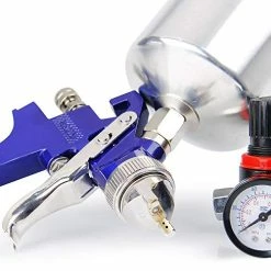 Cheap ???? Professional HVLP Gravity Feed Air Spray Gun, 1.4mm 1.7mm 2.5mm Nozzles, 1000cc Aluminum Cup With Gauge For Auto Paint, Primer, Clear/Top ???? Coat & Touch-Up Blue ???? 11 Cheap ???? Professional HVLP Gravity Feed Air Spray Gun, 1.4mm 1.7mm 2.5mm Nozzles, 1000cc Aluminum Cup With Gauge For Auto Paint, Primer, Clear/Top ???? Coat & Touch-Up Blue ???? -Wagner Shop 516rFSoTATL