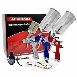 Cheapest ???? Mplete Professional 9 Piece HVLP Spray Gun Set With 2 Full Size Spray Guns, 1 Detail Spray Gun, Inline Filter & Air Regulator ???? -Wagner Shop 51765GpDzOL
