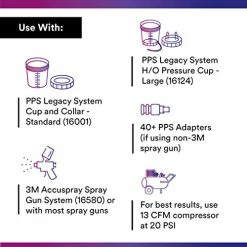 Coupon ???? PPS (Original Series) Paint Spray Gun Cup Lids And Liners Kit, 16000, Standard, 22 Oz, 200-micron Filter, Use W/ Paint Gun For Cars, Furniture, Home, 50 Disposable Lids And Liners, 20 Sealing Plugs ✨ -Wagner Shop 5181ulqnpmL