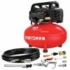 New ???? RAFTSMAN Air Compressor, 6 Gallon, Pancake, Oil-Free With 13 Piece Accessory Kit (CMEC6150K) ❤️ 1 New ???? RAFTSMAN Air Compressor, 6 Gallon, Pancake, Oil-Free With 13 Piece Accessory Kit (CMEC6150K) ❤️ -Wagner Shop 518XHi65mXL