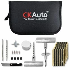 Deals ???? CKAuto Universal Tire Repair Kit, Heavy Duty Car Emergency Tool Kit For Flat Tire Puncture Repair, 36 Pcs Value Pack, Tire Plug Kit Fit For Autos, Cars, Motorcycles, Trucks, RVs, Etc ????