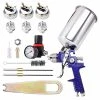 Cheap ???? Professional HVLP Gravity Feed Air Spray Gun, 1.4mm 1.7mm 2.5mm Nozzles, 1000cc Aluminum Cup With Gauge For Auto Paint, Primer, Clear/Top ???? Coat & Touch-Up Blue ???? 1 Cheap ???? Professional HVLP Gravity Feed Air Spray Gun, 1.4mm 1.7mm 2.5mm Nozzles, 1000cc Aluminum Cup With Gauge For Auto Paint, Primer, Clear/Top ???? Coat & Touch-Up Blue ???? -Wagner Shop 51BURqtNenL