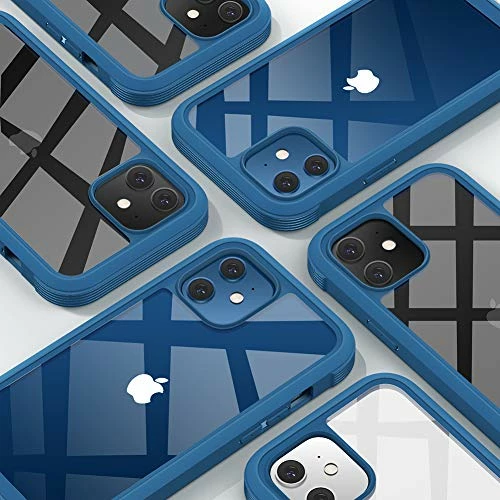 Outlet ???? Diaclara Designed For IPhone 12 Mini Case, Full Body Rugged Case With Built-in Touch Sensitive Anti-Scratch Screen Protector, Soft TPU Bumper Case For IPhone 12 Mini 5.4" (Blue And Clear) ???? 7 Outlet ???? Diaclara Designed For IPhone 12 Mini Case, Full Body Rugged Case With Built-in Touch Sensitive Anti-Scratch Screen Protector, Soft TPU Bumper Case For IPhone 12 Mini 5.4" (Blue And Clear) ???? - Image 5