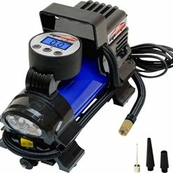 Budget ???? 12V DC Portable Air Compressor Pump, Digital Tire Inflator Red ????