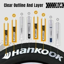 Buy ???? Premium Tire Marker Pens, White Waterproof Paint Markers For Car Tire Lettering, Made In Japan (3 Pack-White) ???? -Wagner Shop 51DUy4IClaL