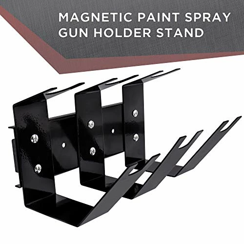 Budget ???? Magnetic Paint Spray Gun Holder Stand, Holds 3 Gravity Feed, Siphon Or Pressure Feed HVLP Guns - Attach To Spray Booth Wall, Paint Mix Room, Workstation Cabinet, Body Shop Or Garage W ???? 4 Budget ???? Magnetic Paint Spray Gun Holder Stand, Holds 3 Gravity Feed, Siphon Or Pressure Feed HVLP Guns - Attach To Spray Booth Wall, Paint Mix Room, Workstation Cabinet, Body Shop Or Garage W ???? - Image 2