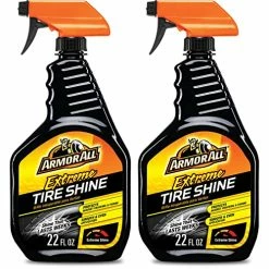 Brand new ???? Armor All Car Tire Shine, One-Step Tire Shine Spray For Precise, Even Shine And Minimal Overspray - 2 Count ⌛