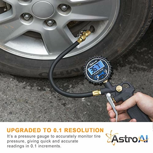 Best Pirce ???? Digital Tire Pressure Gauge With Inflator, 250 PSI Air Chuck And Compressor Accessories Heavy Duty With Quick Connect Coupler, 0.1 Display Resolution, Car Accessories For SUV, Truck, RV ???? 5 Best Pirce ???? Digital Tire Pressure Gauge With Inflator, 250 PSI Air Chuck And Compressor Accessories Heavy Duty With Quick Connect Coupler, 0.1 Display Resolution, Car Accessories For SUV, Truck, RV ???? - Image 3