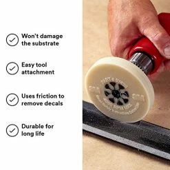 Cheap ???? 3M Stripe Off Wheel Adhesive Remover Eraser Wheel Removes Decals, Stripes, Vinyl, Tapes And Graphics 4” Diameter X 5/8” Thick 3/8-16 Threaded Mandrel 07498 Pack Of 1 ???? -Wagner Shop 51JbXszmPiL