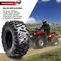 Coupon ???? Set 4 WANDA ATV/UTV Tires 25x8-12 Front & 25x10-12 Rear /6PR Bighorn Style 10375/10376 ???? -Wagner Shop 51K3qruGKlL