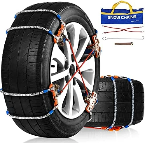 Best deal ❤️ Snow Chains, Anti Skid Tire Chains, 8Pack Universal Adjustable Emergency Traction Chains For 205-265mm Tires Cars Trucks, Snowfield Muddy Icy Ground Chains ???? 7 Best deal ❤️ Snow Chains, Anti Skid Tire Chains, 8Pack Universal Adjustable Emergency Traction Chains For 205-265mm Tires Cars Trucks, Snowfield Muddy Icy Ground Chains ???? - Image 5