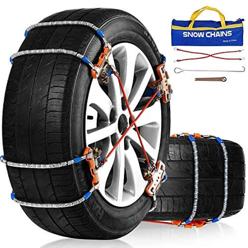 Best deal ❤️ Snow Chains, Anti Skid Tire Chains, 8Pack Universal Adjustable Emergency Traction Chains For 205-265mm Tires Cars Trucks, Snowfield Muddy Icy Ground Chains ???? 3 Best deal ❤️ Snow Chains, Anti Skid Tire Chains, 8Pack Universal Adjustable Emergency Traction Chains For 205-265mm Tires Cars Trucks, Snowfield Muddy Icy Ground Chains ????