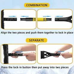 Outlet ???? Auronp Ice Scrapers For Car Windshield, Magical Car Ice Scraper,Snow Scraper For Car,Windshield Scraper For Ice And Snow,2 In 1 Multifunctional Magic Snow Car Scraper ???? -Wagner Shop 51NKTRAK12L