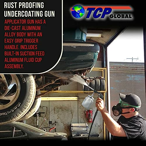 Buy ???? TCP Global Air Undercoating Spray Gun With Suction Feed Cup - Apply Sprayable Truck Bed Liner ???? Coating, Rubberized Undercoat, Rust Proofing, Chip Guard Paint - Pneumatic Automotive Application Sprayer ???? 7 Buy ???? TCP Global Air Undercoating Spray Gun With Suction Feed Cup - Apply Sprayable Truck Bed Liner ???? Coating, Rubberized Undercoat, Rust Proofing, Chip Guard Paint - Pneumatic Automotive Application Sprayer ???? - Image 5