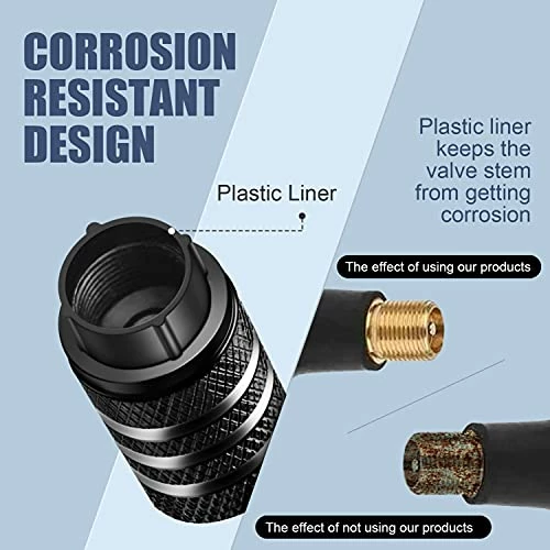 Wholesale ???? Tire Valve Stem Cap Cover - (5 Pack) Tire Air Cap Metal With Plastic Liner Corrosion Resistant Leak-Proof American Flag For Car Truck Motorcycle Bike Red ✨ 4 Wholesale ???? Tire Valve Stem Cap Cover - (5 Pack) Tire Air Cap Metal With Plastic Liner Corrosion Resistant Leak-Proof American Flag For Car Truck Motorcycle Bike Red ✨ - Image 2