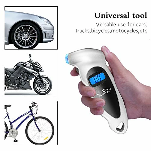 Best Sale ???? JUSTTOP Digital Tire Pressure Gauge, 150PSI 4 Setting For Cars, Trucks And Bicycles, Backlit LCD And Anti-Skid Grip For Easy And Accurate Reading(Silver) Red ???? 7 Best Sale ???? JUSTTOP Digital Tire Pressure Gauge, 150PSI 4 Setting For Cars, Trucks And Bicycles, Backlit LCD And Anti-Skid Grip For Easy And Accurate Reading(Silver) Red ???? - Image 5