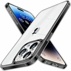 Cheap ???? Ultra Clear Designed For IPhone 14 Pro Max Case, [Non-Yellowing] [10 FT Military Drop Protection] Slim Fit Yet Protective Shockproof Bumper With Airbag Case Cover 6.7 Inch- Crystal Clear H-fluorescent Green ???? -Wagner Shop 51XtF2GSoL. AC