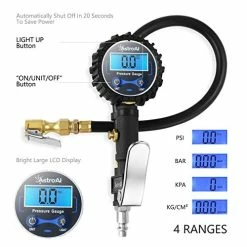 Best Pirce ???? Digital Tire Inflator With Pressure Gauge, 250 PSI Air Chuck And Compressor Accessories Heavy Duty With Rubber Hose And Quick Connect Coupler Car Accessories For 0.1 Display Resolution Blue ???? -Wagner Shop 51XzPp2MwkL