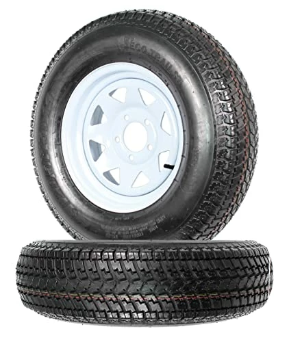 Wholesale ???? ECustomRim 2-Pk Trailer Tire Rim ST205/75D14 14 In. Load C 5 Lug White Spoke Wheel ???? 3 Wholesale ???? ECustomRim 2-Pk Trailer Tire Rim ST205/75D14 14 In. Load C 5 Lug White Spoke Wheel ????