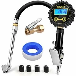 Hot Sale ???? Digital Tire Inflator With Pressure Gauge, 200 PSI, Heavy Duty Air Compressor Accessories, W/Rubber Hose Lock On Air Chuck And Quick Connect Coupler ????