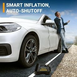 Best reviews of ???? Tire Inflator Portable Air Compressor Air Pump For Car Tires - Car Accessories, 12V DC Auto Tire Pump With Digital Pressure Gauge, 100PSI With Emergency LED Light For Car, Bicycle, Balloons Yellow ???? -Wagner Shop 51fdpUtqYfL