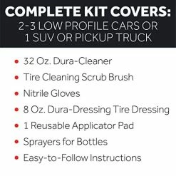 Buy ???? Ura-Dressing Total Tire Kit, XL Kit For 2-3 Cars Or 1 Large Truck – Tire ???? Dressing And Cleaning Kit – Made In The USA To Ensure Your Tires Shine And Look Great ???? -Wagner Shop 51ffFZxZ75L