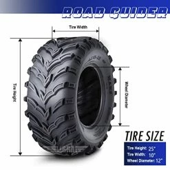 Promo ✔️ 2 New ATV/UTV Tires 25x10-12 25x10x12 6PR 10273 ???? -Wagner Shop 51gRflGRBTL