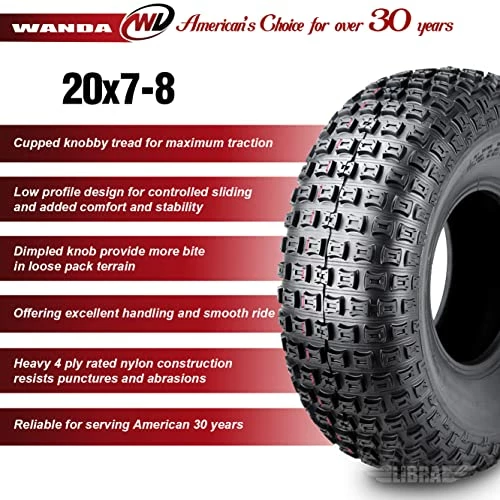 Budget ✔️ Set 2 WANDA ATV Tires 20x7-8 20x7x8 4PR ???? 5 Budget ✔️ Set 2 WANDA ATV Tires 20x7-8 20x7x8 4PR ???? - Image 3