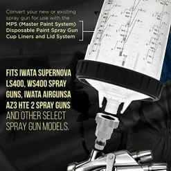 Budget ???? Elite Paint System MPS Spray Gun Cup Adapter 840 - Converts Iwata Supernova LS400, WS400 Spray Guns For Use With The Master Paint System MPS Disposable Spray Gun Cup Liners And Lid System ???? 7 Budget ???? Elite Paint System MPS Spray Gun Cup Adapter 840 - Converts Iwata Supernova LS400, WS400 Spray Guns For Use With The Master Paint System MPS Disposable Spray Gun Cup Liners And Lid System ???? -Wagner Shop 51hwV4VASsL