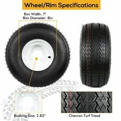 Discount ???? WEIZE 18x8.50-8 Lawn Mower Tires With Rim, 18x8.5-8 Tractor Turf Tire, 4 Ply Tubeless, 815lbs Capacity, Set Of 2 ✔️ 17 Discount ???? WEIZE 18x8.50-8 Lawn Mower Tires With Rim, 18x8.5-8 Tractor Turf Tire, 4 Ply Tubeless, 815lbs Capacity, Set Of 2 ✔️ -Wagner Shop 51ieHT5GioL