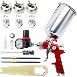 Cheap ???? Professional HVLP Gravity Feed Air Spray Gun, 1.4mm 1.7mm 2.5mm Nozzles, 1000cc Aluminum Cup With Gauge For Auto Paint, Primer, Clear/Top ???? Coat & Touch-Up Blue ???? 15 Cheap ???? Professional HVLP Gravity Feed Air Spray Gun, 1.4mm 1.7mm 2.5mm Nozzles, 1000cc Aluminum Cup With Gauge For Auto Paint, Primer, Clear/Top ???? Coat & Touch-Up Blue ???? -Wagner Shop 51jETFe3nML. AC