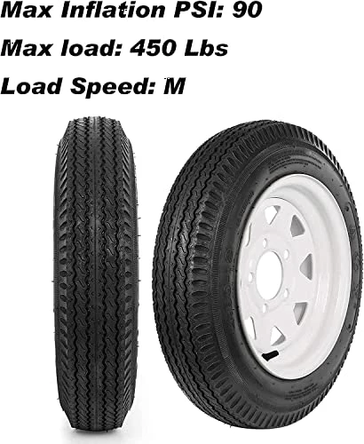 Brand new ✔️ 4.8-12 4.8x12 480-12 4.80-12 Trailer Tires With 12'' Rims, 5 Lug On 4.5'', Load Range C, 6PR, Set Of 2 ???? 8 Brand new ✔️ 4.8-12 4.8x12 480-12 4.80-12 Trailer Tires With 12'' Rims, 5 Lug On 4.5'', Load Range C, 6PR, Set Of 2 ???? - Image 6