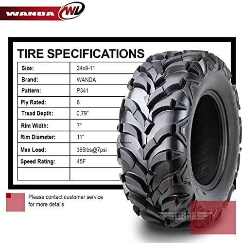 Cheap ???? 2 New AT MASTER ATV/UTV Tires 24x9-11 /6PR P341 - 10153 ❤️ 4 Cheap ???? 2 New AT MASTER ATV/UTV Tires 24x9-11 /6PR P341 - 10153 ❤️ - Image 2