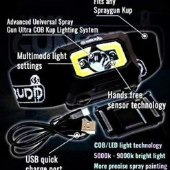 Flash Sale ???? GunBudd Universal Automotive Spray Paint Gun COB/LED Ultra Lighting System ????