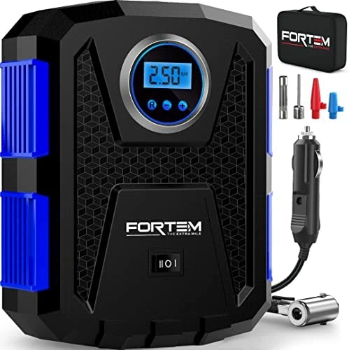 Best Pirce ❤️ FORTEM Tire Inflator Portable Air Compressor 150 PSI, Bike Pump, 12V Electric Air Pump For Car Tires And Bicycles W/LED Light, Digital Tire Pressure Gauge W/Auto Pump/Shut Off, Carrying Case (Red) ✨ 9 Best Pirce ❤️ FORTEM Tire Inflator Portable Air Compressor 150 PSI, Bike Pump, 12V Electric Air Pump For Car Tires And Bicycles W/LED Light, Digital Tire Pressure Gauge W/Auto Pump/Shut Off, Carrying Case (Red) ✨ - Image 7