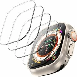Best Pirce ???? [4 Pack] For Apple ⌚ Watch Ultra Screen Protector 49mm, [10X Military-Grade Shockproof], Tempered Glass Screen Protector For IWatch Ultra 49mm, Anti-Scratch, High Definition, Ultra Thin, Clear ✨ -Wagner Shop 51qPet4V1AL. AC