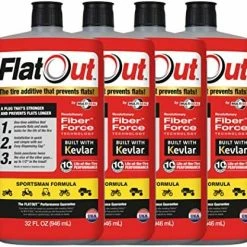 Outlet ???? FlatOut Tire Sealant Sportsman Formula - With Valve Core Tool And Replacement Valve Core, Prevent Flat Tires, Seal Leaks, Contains Kevlar, 32-Ounce Bottle, 1-Pack, RED ???? -Wagner Shop 51qqsENaZ6L. AC