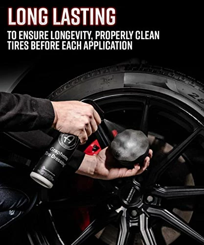 Hot Sale ???? Adam's Graphene Tire ???? Dressing - Deep Black Finish W/Graphene Non Greasy Car Detailing | Use W/Tire Applicator After Tire Cleaner & Wheel Cleaner | Ceramic ???? Coating Like Tire Protection (16oz) ???? 6 Hot Sale ???? Adam's Graphene Tire ???? Dressing - Deep Black Finish W/Graphene Non Greasy Car Detailing | Use W/Tire Applicator After Tire Cleaner & Wheel Cleaner | Ceramic ???? Coating Like Tire Protection (16oz) ???? - Image 4