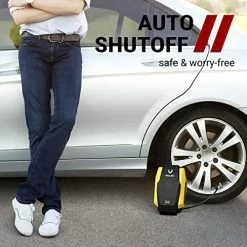 Wholesale ???? Tire Inflator Portable Air Compressor - Air Pump For Car Tires (up To 50 PSI), 12V DC Tire Pump For Bikes (up To 150 PSI) W/LED Light, Digital Pressure Gauge, Model: ATJ-1166, Yellow (VL701) ???? -Wagner Shop 51t09ZcKafL