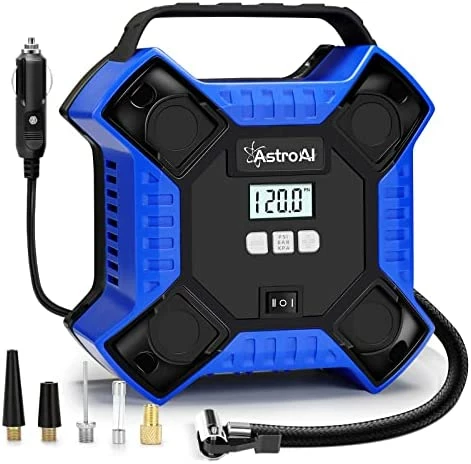Cheap ???? Tire Inflator Air Compressor Portable Air Pump For Car Tires, 12V DC Integrated Metal Structure Tire Pump 160PSI With LED Light For Cars, Bicycles, Motorcycles, And Other Inflatables Blue ???? 8 Cheap ???? Tire Inflator Air Compressor Portable Air Pump For Car Tires, 12V DC Integrated Metal Structure Tire Pump 160PSI With LED Light For Cars, Bicycles, Motorcycles, And Other Inflatables Blue ???? - Image 6