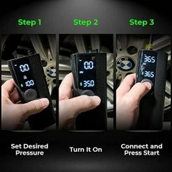 Best Pirce ???? The Original Portable Air Pump, 120 PSI Air Compressor Tire Inflator - Fits Car, Truck & Motorcycle Tires - Digital Pressure Gauge, Cordless Compact Bike Pump ???? -Wagner Shop 51ty6rQmH7L