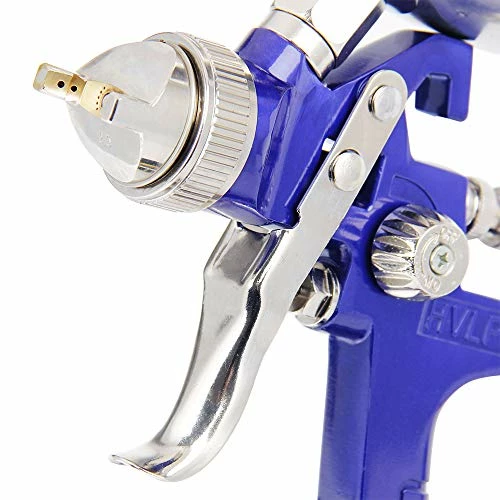 Cheap ???? Professional HVLP Gravity Feed Air Spray Gun, 1.4mm 1.7mm 2.5mm Nozzles, 1000cc Aluminum Cup With Gauge For Auto Paint, Primer, Clear/Top ???? Coat & Touch-Up Blue ???? 6 Cheap ???? Professional HVLP Gravity Feed Air Spray Gun, 1.4mm 1.7mm 2.5mm Nozzles, 1000cc Aluminum Cup With Gauge For Auto Paint, Primer, Clear/Top ???? Coat & Touch-Up Blue ???? - Image 4