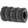 Outlet ???? UnF Power.I ATV/UTV All-terrain Tires 25x8-12 Front & 25x10-12 Rear, Set Of 4, 6 PR Tubeless A033 ???? -Wagner Shop 51xfQv3ok1L 1