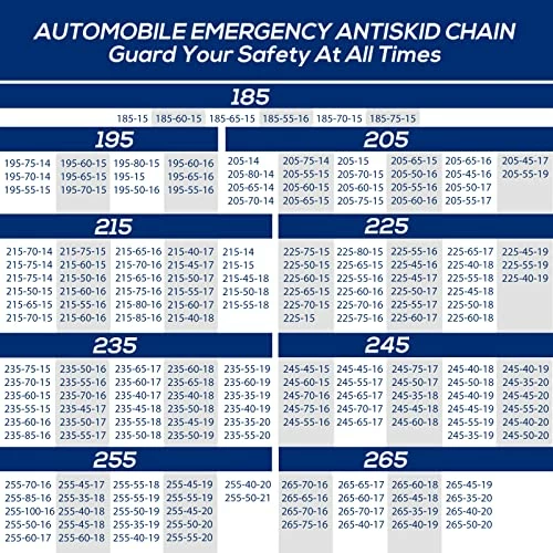 Deals ❤️ Tire Chains, 8 Pack Snow Chains For Car SUV Pickup Trucks, For Tire Width 185-265mm(7.3-10.4 Inch), Adjustable Universal Emergency Thickening Chains ???? 5 Deals ❤️ Tire Chains, 8 Pack Snow Chains For Car SUV Pickup Trucks, For Tire Width 185-265mm(7.3-10.4 Inch), Adjustable Universal Emergency Thickening Chains ???? - Image 3